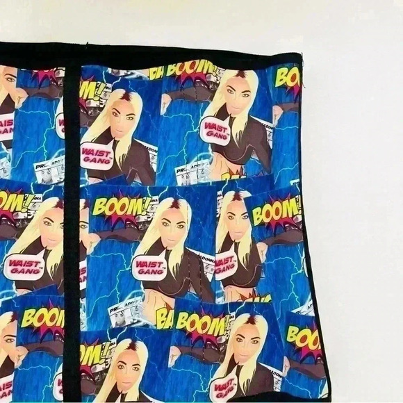 Premodonna By Ann Cherry Rare “Boom” Graphics Cartoon Compression Corset SizeXXL - Picture 10 of 16
